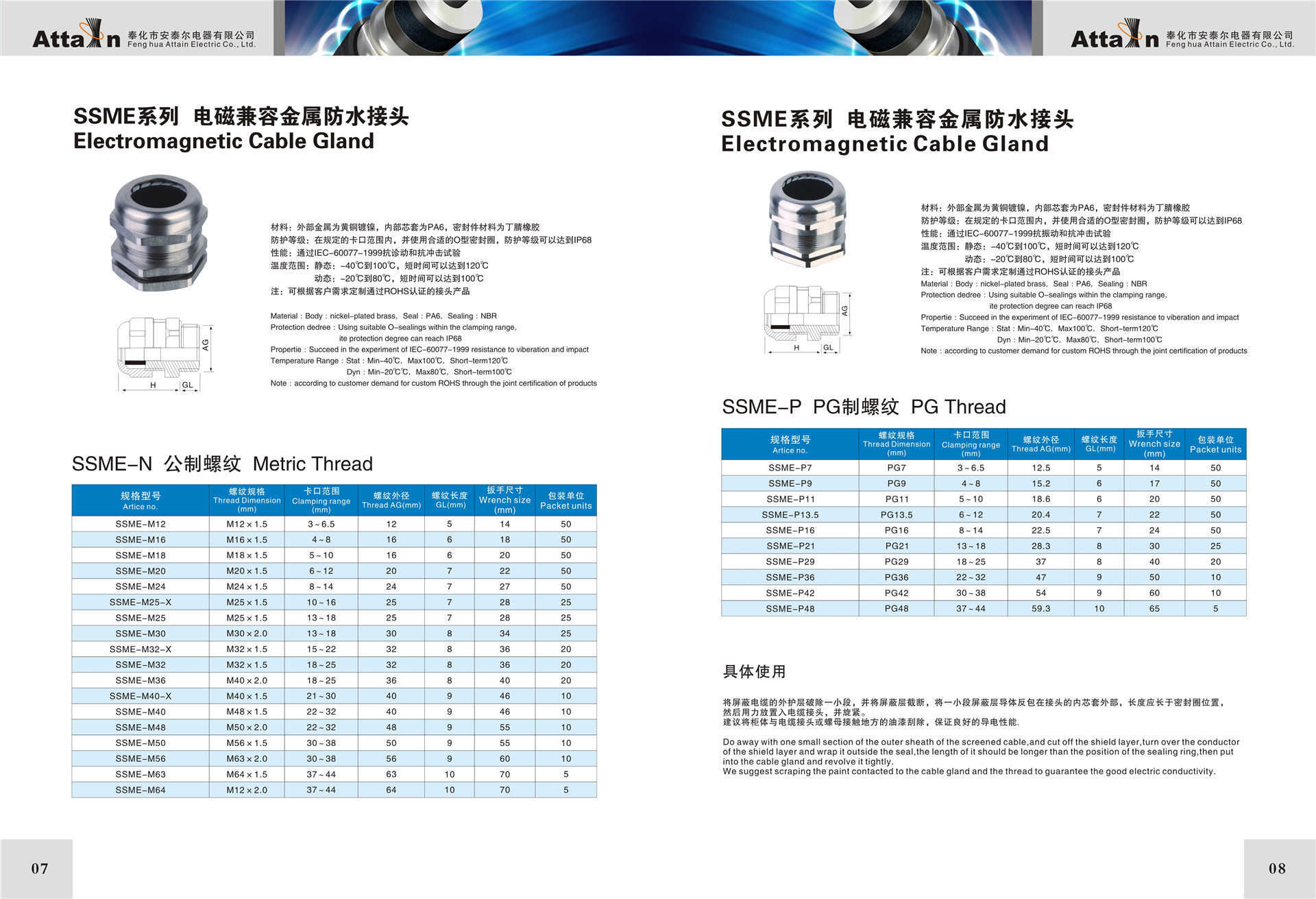 電纜防水接頭型號規格表4
